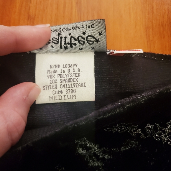 Realitree Art decor women's size Medium Tank Top Sparkle Design Y2K Velvet - Picture 4 of 9